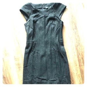 Banana Republic Little Black Wool Dress